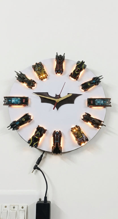 .Batman Diecast LED Wall Clock | 13-Inch Premium Collector Wall Décor | IndiaWheelz