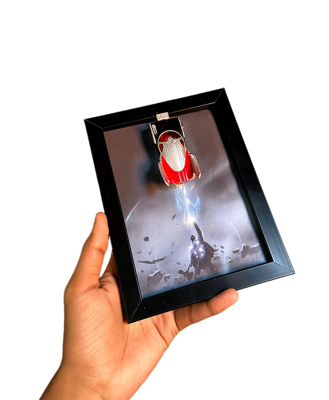 Thor 3D Diecast Car Display Frame | Marvel Collectible Wall Decor | IndiaWheelz